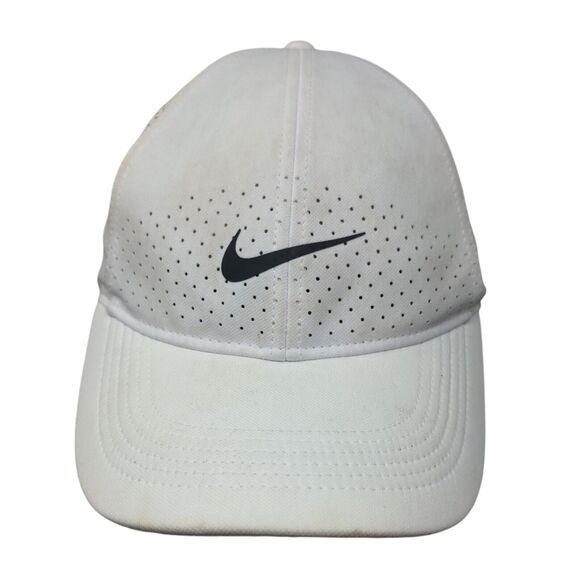 Nike Snapback Hat White OSFM Adjustable Breathable Legacy91 Dri-Fit 6 Panel - Picture 1 of 8